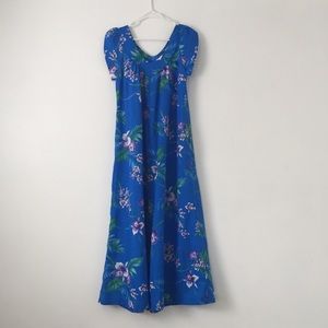 Vintage Hawaiian Floral Dress
